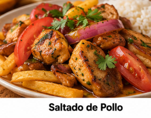 Saltado de Pollo.