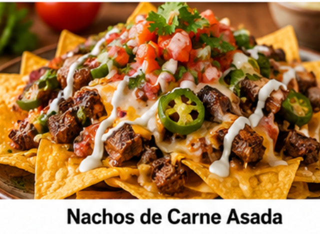 Nachos de Carne Asada.