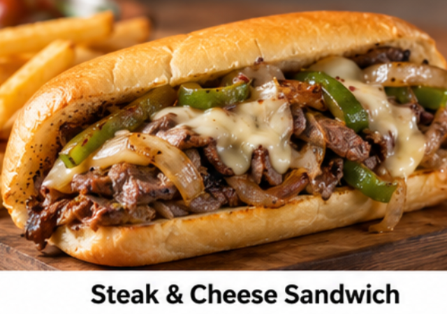 Steak & Cheese Sandwich.