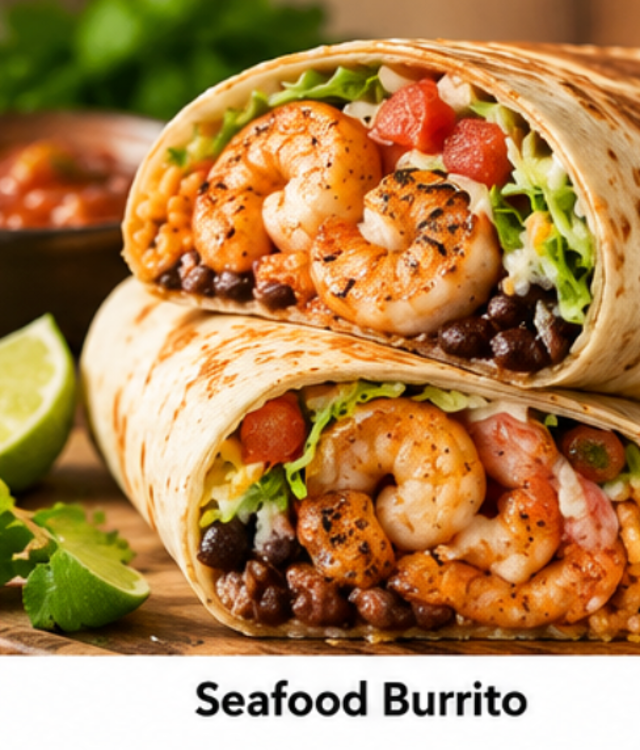 Seafood Burrito.