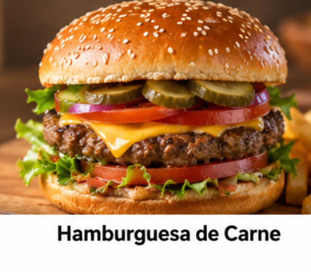 Hamburguesa de Carne.