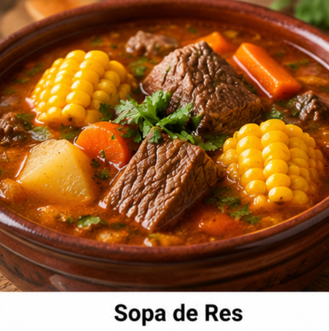 Sopa de Res.
