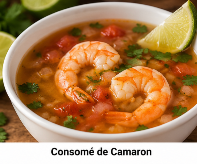 Consomé de Camaron.