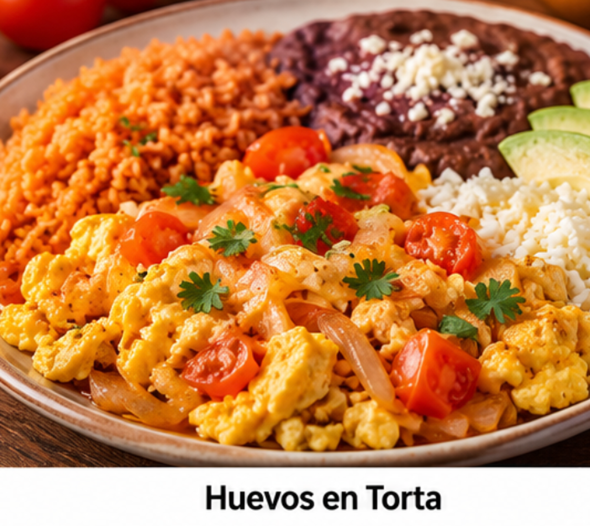 Huevos en Torta