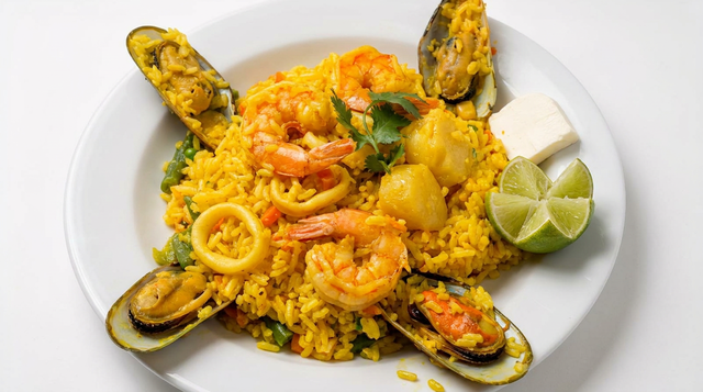 Paella Veracruzana.